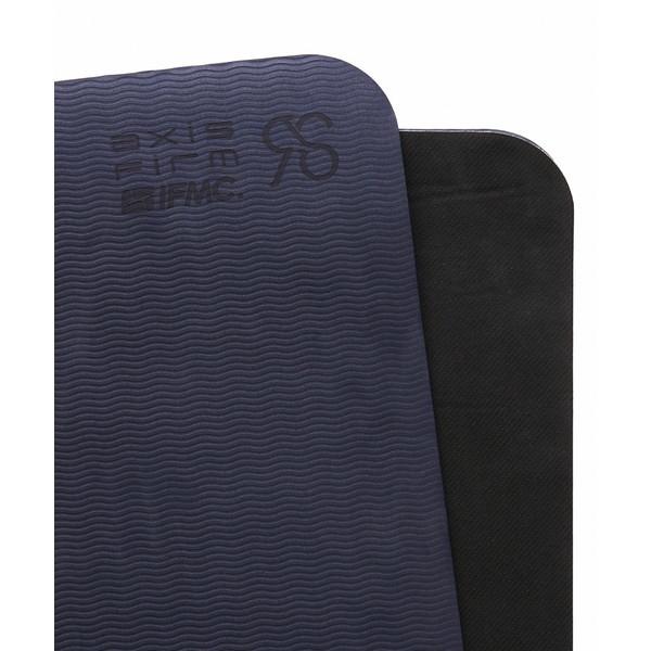 リアルストーン 5mm TPE×天然ゴムヨガマット RA-G003-NV ネイビー 厚め ずれにくい 66×180cm×0.5cm 1.8kg メンズ レディース ヨガ ピラティス 筋トレ