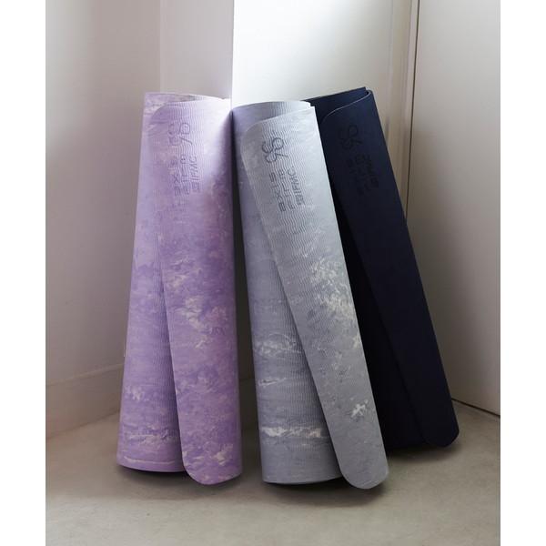 リアルストーン 5mm TPE×天然ゴムヨガマット RA-G003-NV ネイビー 厚め ずれにくい 66×180cm×0.5cm 1.8kg メンズ レディース ヨガ ピラティス 筋トレ