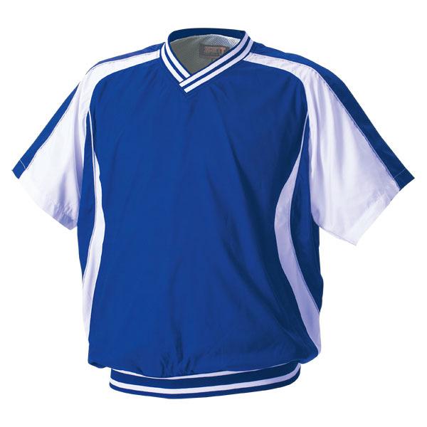 ゼット ZETT BOV300H-2511 半袖Vネックジャンパー 【S】 （ロイヤルブルー×ホワイト） ゼット（ZETT） 野球ウエア 半袖Vネックジャンパー ロイヤルブルー