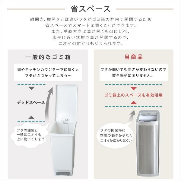 ホームテイスト（HOME taste） ROCO シャッター式50L自動開閉ゴミ箱