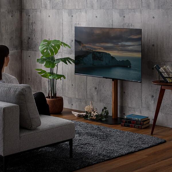 ホームテイスト（HOME taste） OTGT 木目が美しい八角壁寄せテレビ