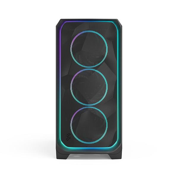 Fractal Design FD-C-MES3X-03 Meshify 3 XL Ambience Pro RGB Black TG Light Tint フルタワー型PCケース_1