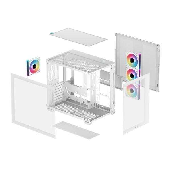 DEEPCOOL R-CG530-WHADA4-G-1 ホワイト ミドルタワー型PCケース_11