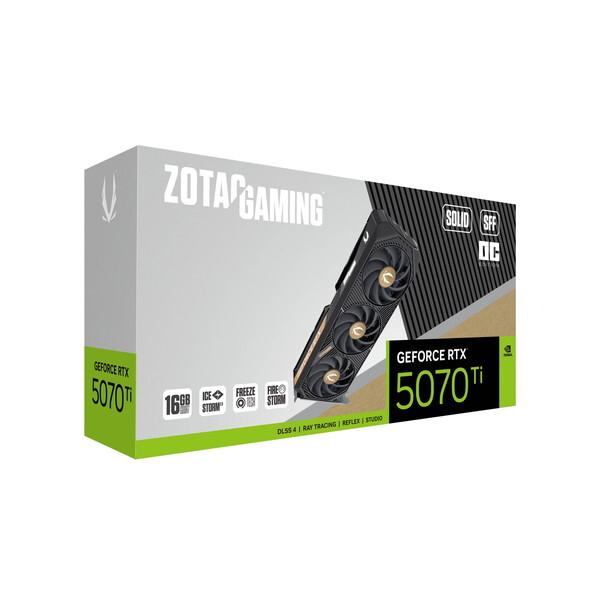 ZOTAC RTX5070TiSOLIDSFFOC16G/ZT-B50710J3-10P ブラック ZOTAC RTX5070TiSOLIDSFFOC16G/ZT-B50710J3-10P ブラック
