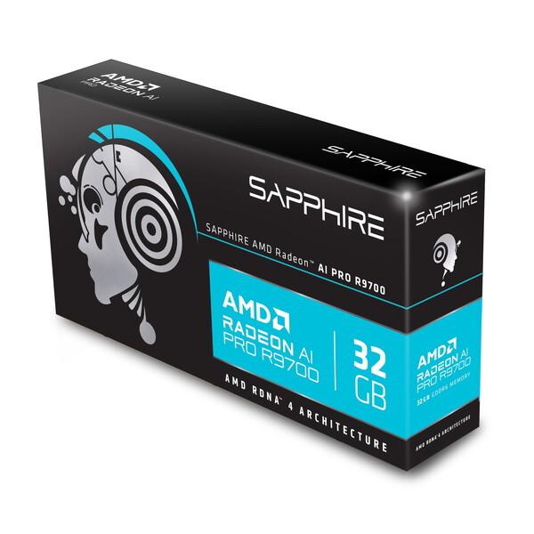 グラフィックボード・グラボ・ビデオカード SAPPHIRE AMD RADEON AI PRO R9700 32G GDD Radeon™ AI PRO R9700 AI TOP 32G (Rev. 1.0) Graphics Card