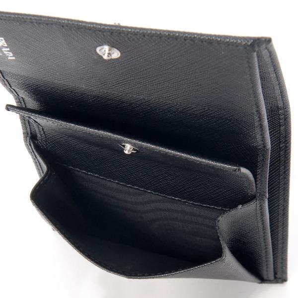 PRADA（プラダ） 【並行輸入品】 二つ折り財布 ブラック 1MV204 QHH