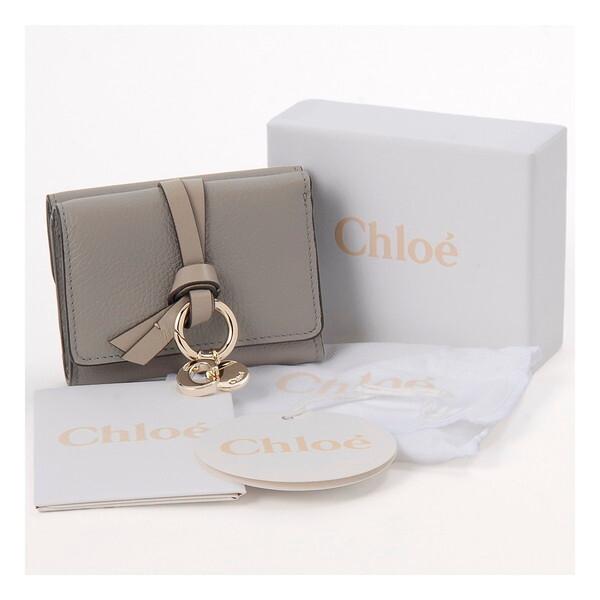 Chloe クロエ 三つ折り財布 カシミアグレー CHC21WP946 F57 053  