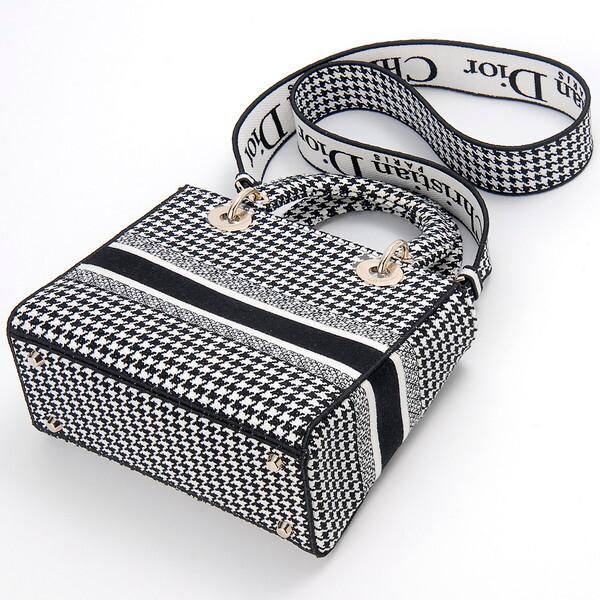 Christian Dior ディオール バッグ 千鳥柄 ミディアム M0565OZAE Christian Dior ディオール バッグ 千鳥柄 ミディアム M0565OZAE
