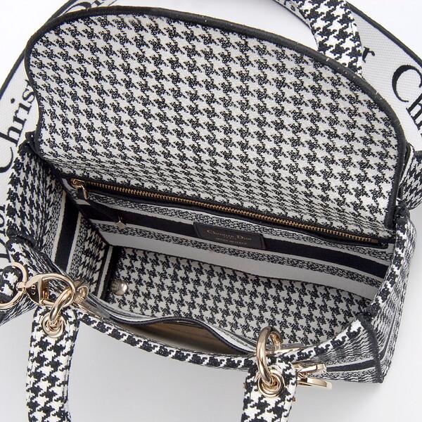 Christian Dior ディオール バッグ 千鳥柄 ミディアム M0565OZAE Christian Dior ディオール バッグ 千鳥柄 ミディアム M0565OZAE