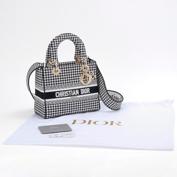 Christian Dior ディオール バッグ 千鳥柄 ミディアム M0565OZAE Christian Dior ディオール バッグ 千鳥柄 ミディアム M0565OZAE