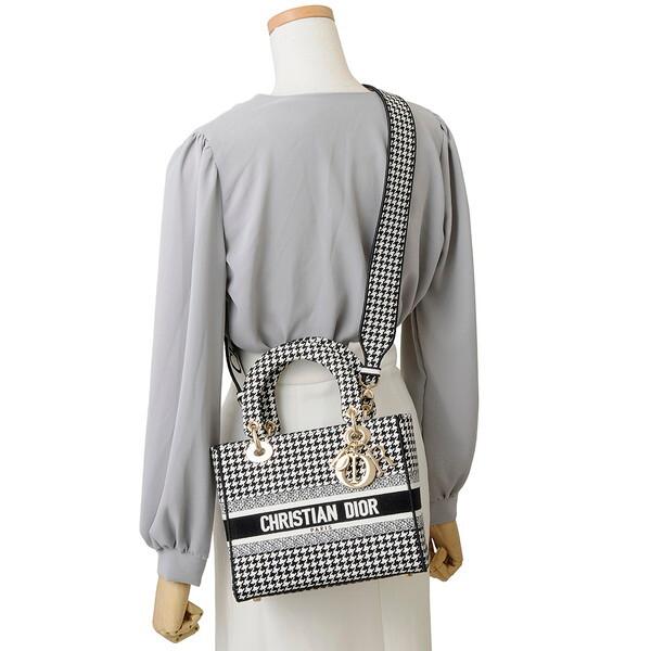Christian Dior ディオール バッグ 千鳥柄 ミディアム M0565OZAE Christian Dior ディオール バッグ 千鳥柄 ミディアム M0565OZAE