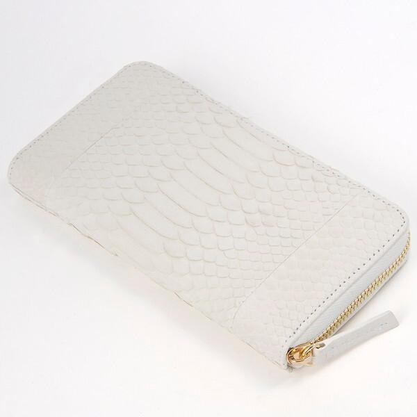 RODANIA（ロダニア） ダイヤモンドパイソン ラウンド長財布 RDOP9735WH