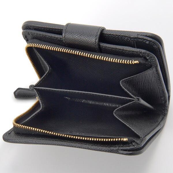 PRADA プラダ 二つ折り財布 ブラック 1ML018 2DMI F0002 BI FOLD 