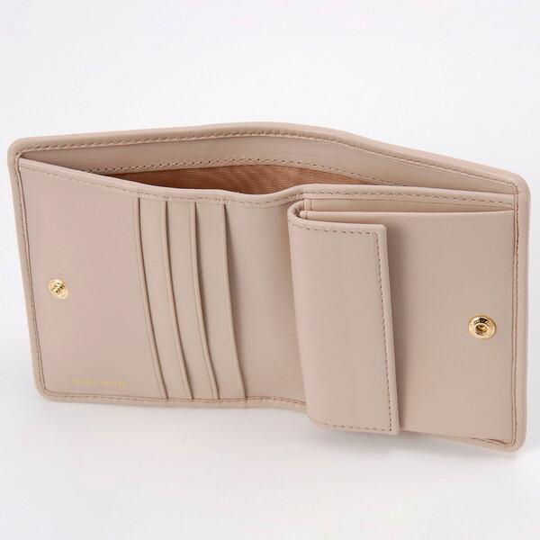 miu MIU ミュウミュウ 二つ折り財布 ピンク 5MV204 2FPP F0236 miu MIU ミュウミュウ 二つ折り財布 ピンク 5MV204 2FPP F0236