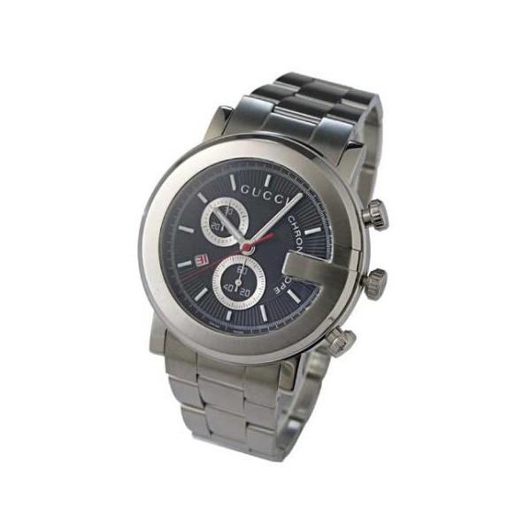 GUCCI グッチ 腕時計 時計 メンズ G-CHRONO Gクロノ YA101309 ウォッチ シルバー ブラック 黒 防水 誕生日 クリスマス プレゼント ギフト 贈り物 並行輸入品｜aprice