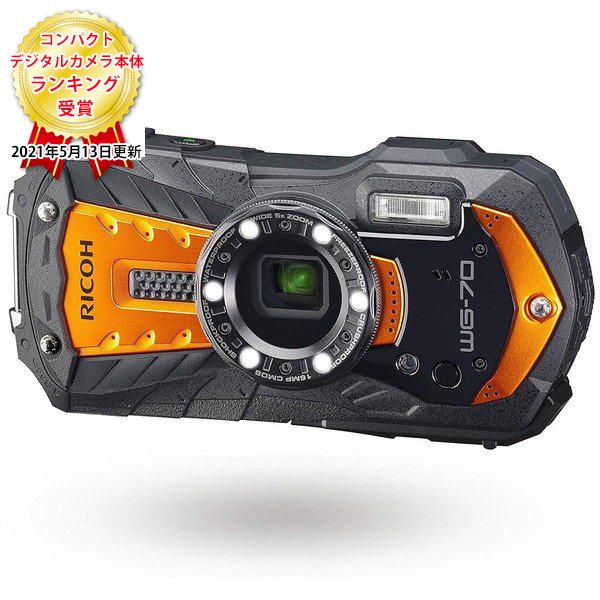 ストアー RICOH 開店記念セール WG-70 オレンジ 1600万画素 コンパクトデジタルカメラ