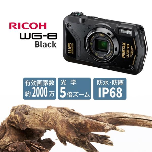 ペンタックス PENTAX WG-8 ブラック コンパクトデジタルカメラ 本格