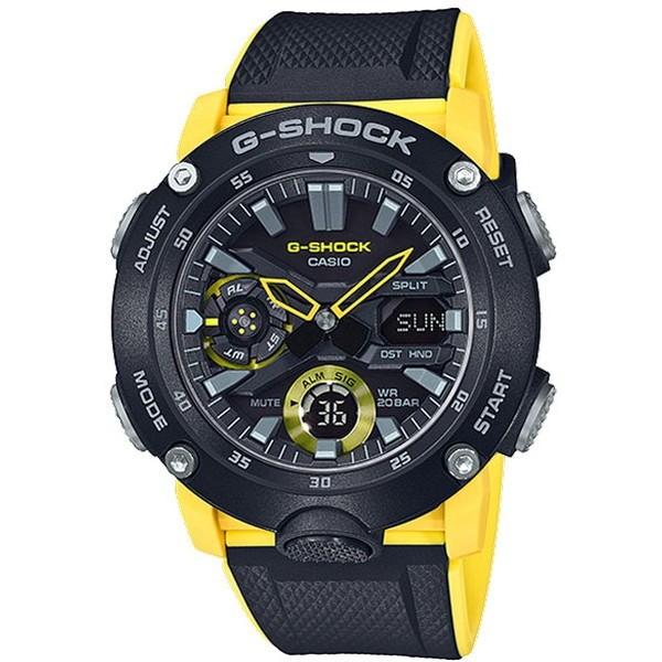 CASIO G-SHOCK 腕時計 ブラック×イエロー CASIO（カシオ） 腕時計 時計 G-SHOCK メンズ GA-2000-1A9JF Gショック