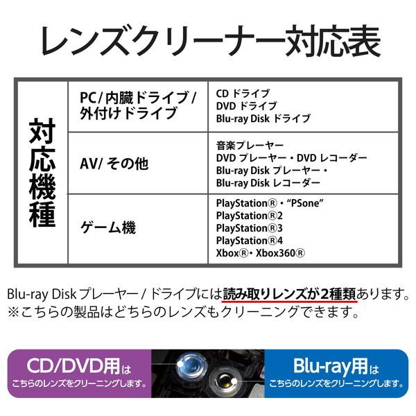 ELECOM AVD-CKBRP3 テレビ用クリーナー Blu-ray CD DVD レンズクリーナー 湿式 2枚パック メーカー直送｜aprice｜06