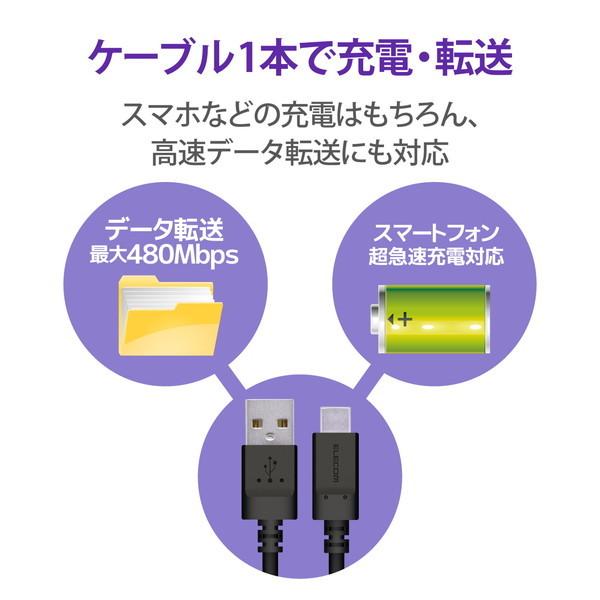 USBケーブル ELECOM エレコム MPA-MAC20NBK USB Type-C(USB-C)ケーブル 2.0m ブラック｜aprice｜06