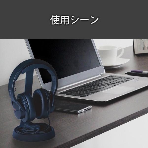 ELECOM（エレコム） ヘッドホンスタンド HP-DSTBK T字型 ブラック