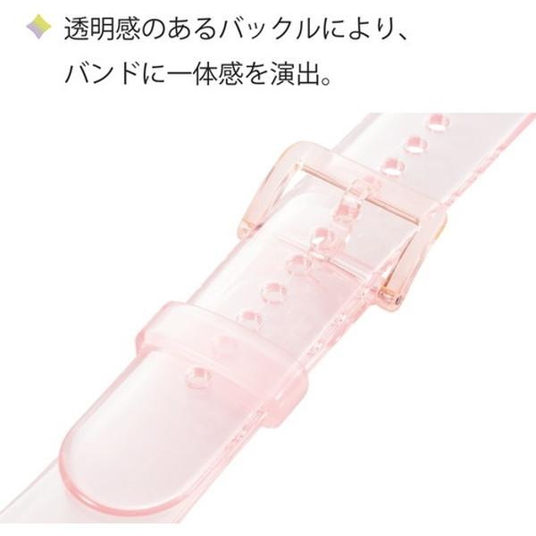 アップルウォッチ バンド ELECOM エレコム AW-41BDUCPNC Apple Watch用クリアバンド (41/40/38mm) クリアピンク メーカー直送｜aprice｜05