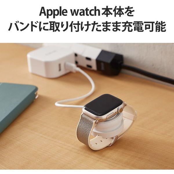 ELECOM ワイヤレス充電器 エレコム MPA-AWMCQWH ホワイト Apple Watch 