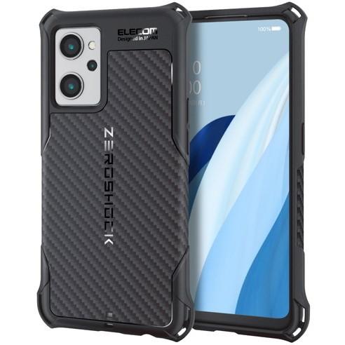 ELECOM（エレコム） スマホケース PMWO221ZEROGBK ブラック OPPO Reno7