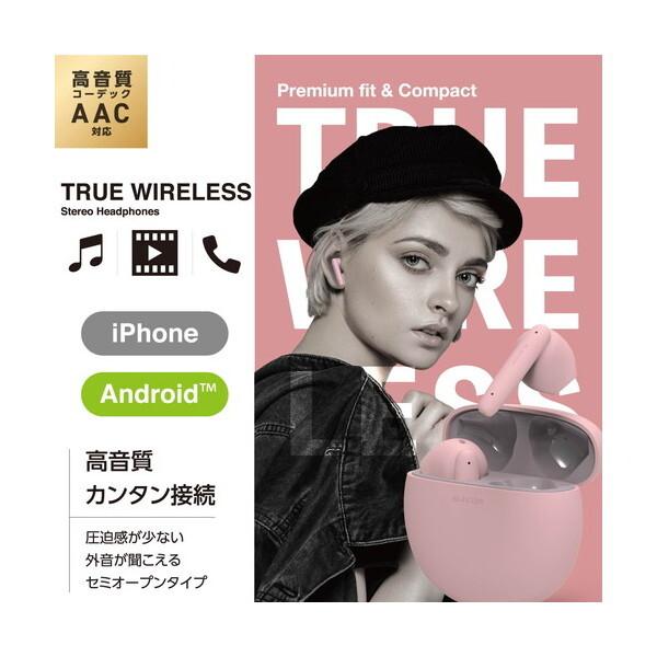 ELECOM（エレコム） 完全ワイヤレスイヤホン LBT-TWS17PN Bluetooth5.3