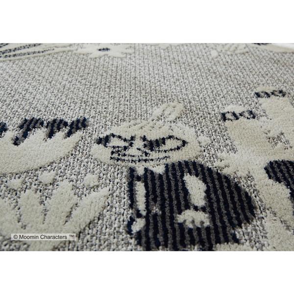 新着商品】ムーミン 130×185cm ネイビー コバナラグ ラグ