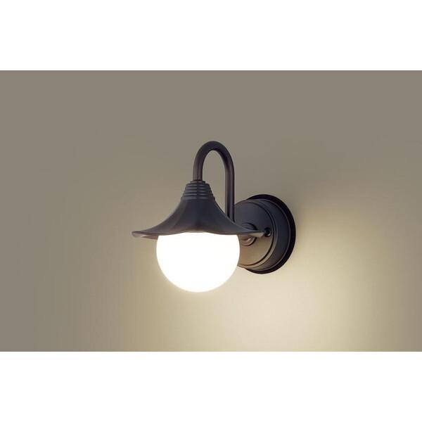 PANASONIC LGW85219F ダークブラウンメタリック/乳白 [洋風LEDポーチライト (電球色)] Panasonic（パナソニック） PANASONIC LGW85219F ダークブラウン