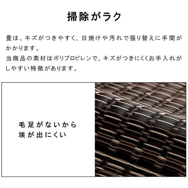 イケヒコ・コーポレーション 1090031061402 洗える PPカーペット バルカンブラウン 江戸間10畳 メーカー直送 | イケヒコ | 03