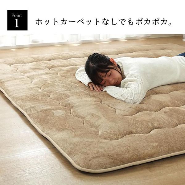 イケヒコ・コーポレーション 1161721120813 6層フラン撥水 敷 正方形