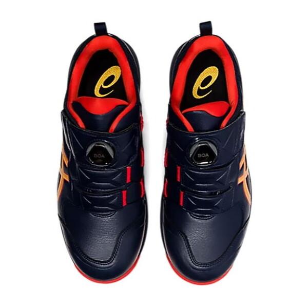 アシックス 安全靴 CP307 Boa ミッドナイト×ピュアゴールド ASICS アシックス 安全靴 ウィンジョブCP307 BOA ミッドナイト
