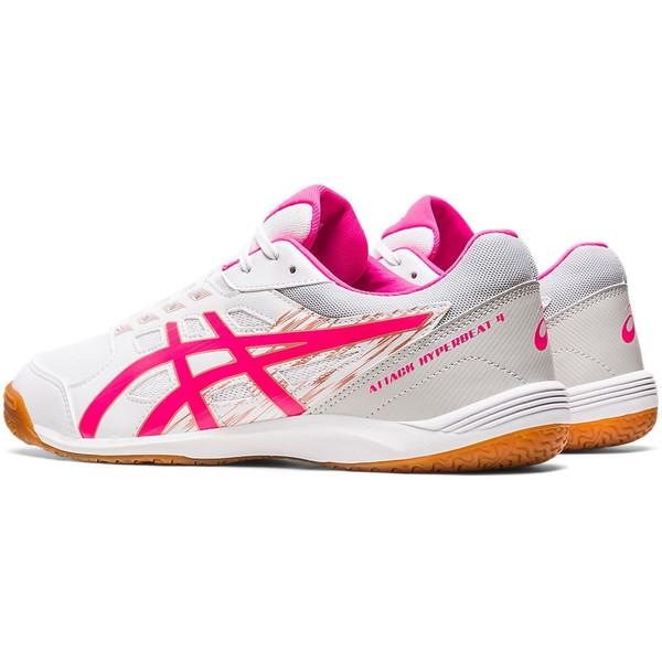 ASICS（アシックス） 卓球シューズ ATTACK HYPERBEAT 4 WHITE/PINK GLO