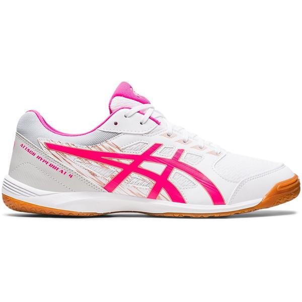 ASICS（アシックス） 卓球シューズ ATTACK HYPERBEAT 4 WHITE/PINK GLO