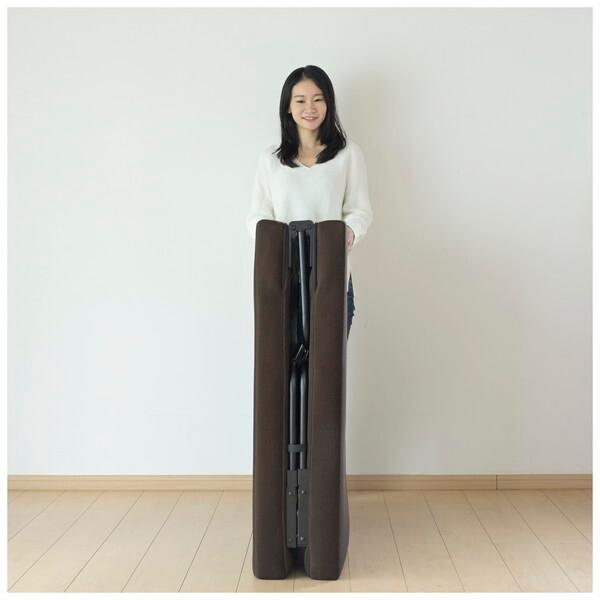 山善（YAMAZEN） DPB-97200T DBR 低反発組立要らず折畳みベッド
