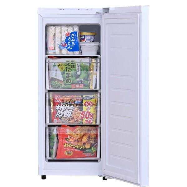 山善（YAMAZEN） YF-SFU70(W) ホワイト 冷凍庫 (70L・右開き) : XPRICE 