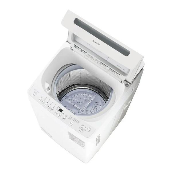 SHARP（シャープ） 洗濯機 縦型 8kg 全自動洗濯機 ES-SV8K-W ホワイト