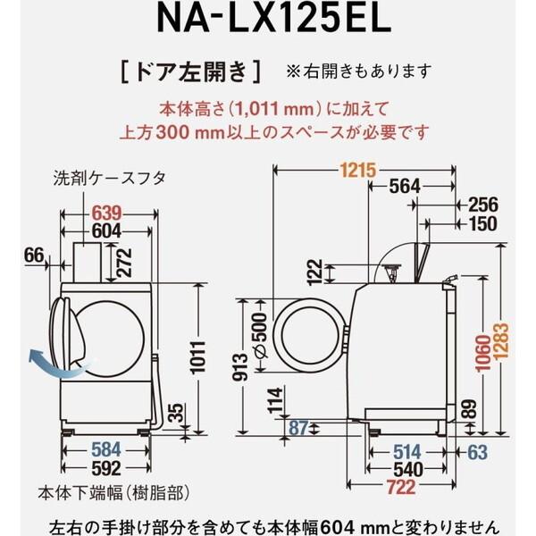 Panasonic（パナソニック） 洗濯機 ドラム式 12kg ドラム式洗濯乾燥機