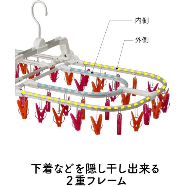 かず 店舗用品 角バー用 2段フックハンガー 全長19cm 120本