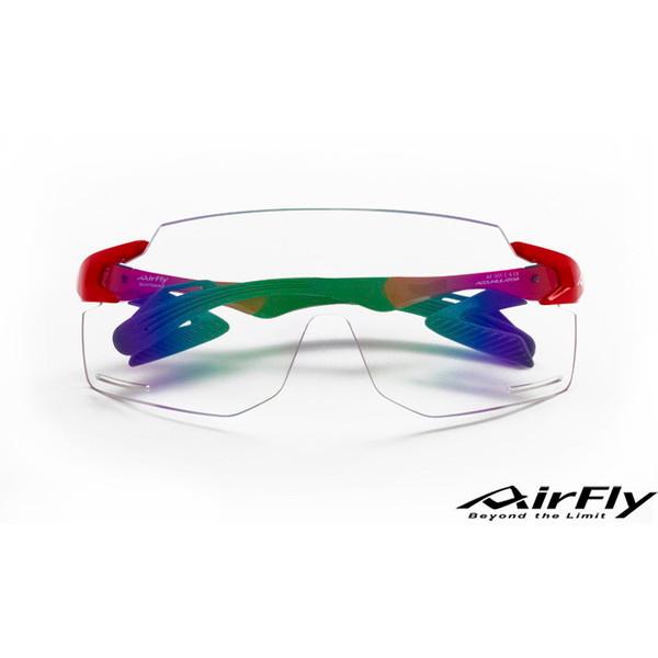 エアフライ AF301C6BK スポーツサングラス チョウコウレッド ノーズ