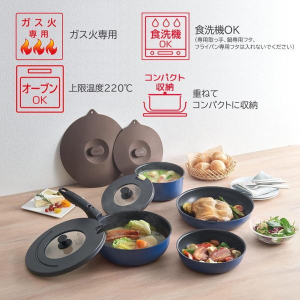 THERMOS サーモス 取っ手のとれるフライパン 9点セット THERMOS サーモス 取っ手のとれるフライパン 9点セット