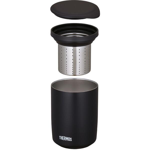 携帯用真空断熱タンブラー 350ML/500ML*8 THERMOS（サーモス） 真空断熱ティータンブラー ストーンブラック JTB