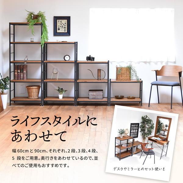 B.Bファニシング ZR-600-2D-BR ブラウン ZAGA 2段パイプラック 幅60