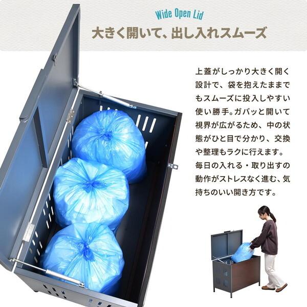 B.Bファニシング ONGS0396KIDGY ダークグレー Lucre 屋外ゴミ収納庫 (Mサイズ) メーカー直送