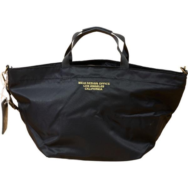 ♡ミーちゃん♡【Lサイズ】コットン　グラニートートバッグ♪ MEI（メイ） LOS253004 BLACK TOTEBAG M ブラック FREE トートバッグ