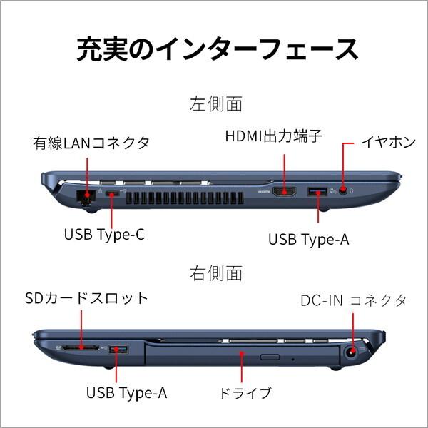 富士通 FMVA700K3L メタリックブルー FMV Note A A700-K3 ノートパソコン 15.6型 / Win11 Home / DVDスーパーマルチ / Office搭載の画像
