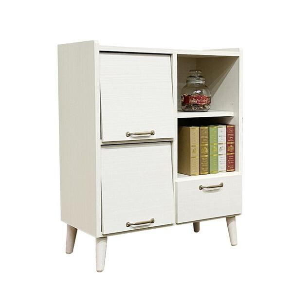 後藤家具物産 CN-GY-W72-WH ホワイト ガイア キャビネット (幅72) メーカー直送_1
