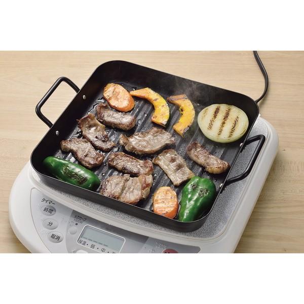 リバティーコーポレーション LD-176 角型プレート 25×25cm 鉄 IH対応